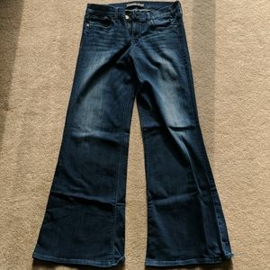 Express Mid Rise Wide Leg Flare